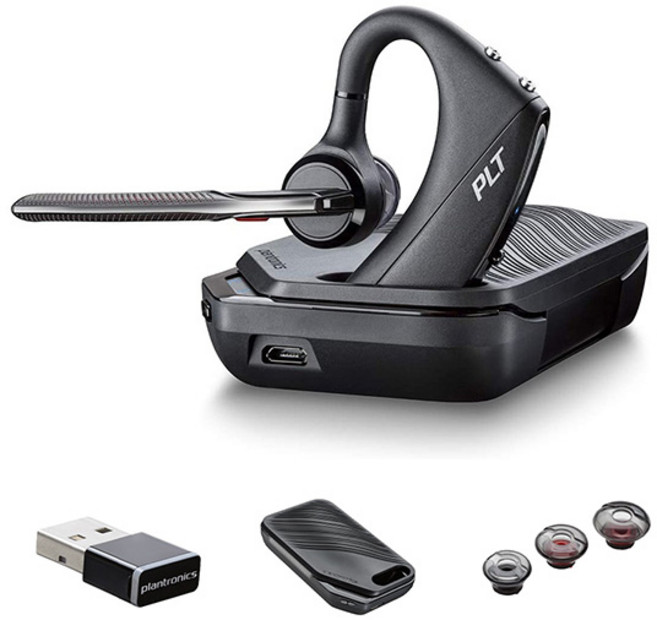 플랜트로닉스 보이저 B5200 UC 블루투스 핸즈프리 이어셋 이어폰, black