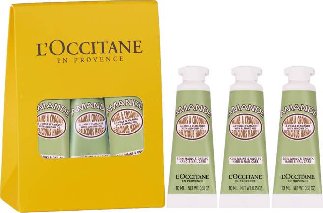 록시땅 아몬드 딜리셔스 핸드크림 미니 트리오 선물세트, 10g, 3개