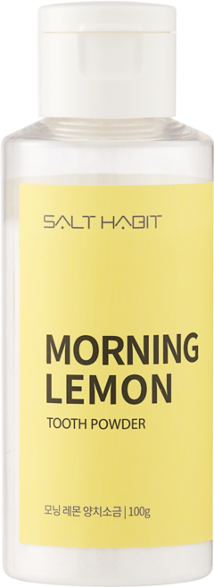 [모닝레몬 양치소금] 초미립자 천일염 양치소금 미네랄 소금가글 먹어도 되는 구운소금, 100g, 1개