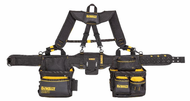 DEWALT 툴 벨트 내구성 26포켓 전문가용 벨트 DWST540601, 멜빵이 있는 공구 장비, 1