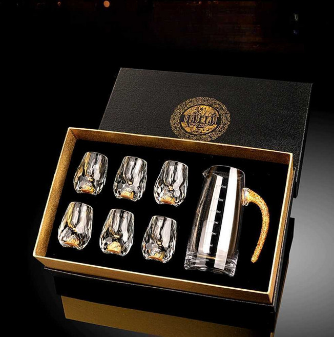 바이주잔 선물세트 중국 마오타이 고량주 고급 술잔, 1개