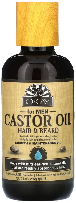 Okay Pure Naturals 캐스터오일 모발 및 턱수염 남성용 118ml(4oz), OkayPureNaturals캐스터오일모발및턱수염남성용, 1개, 118ml - 쿠팡