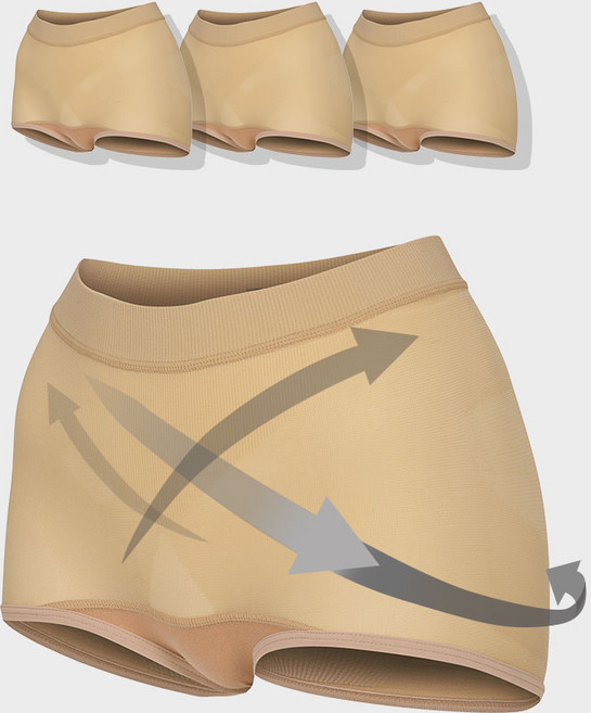 골반보정팬티 3장 할인세트 똥배 뱃살 힙업 체형교정속옷 바디로직 여성 숏거들