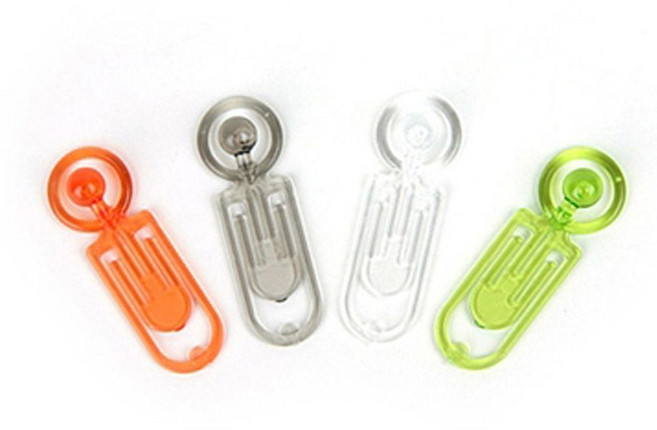 다용도 양방향 클립 25P X6개 양쪽방향클립 문서정리 철 문서 인쇄물 보고서 정리 집게 컬러 메모잡이 dew+226Qn