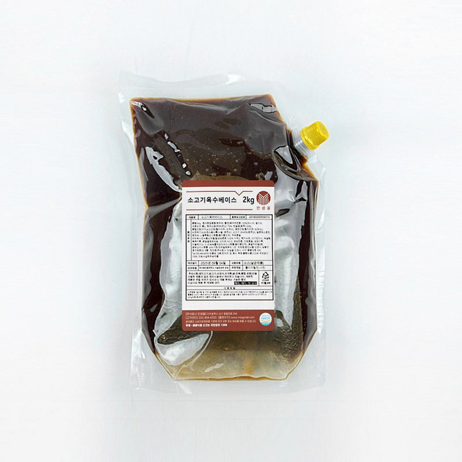 만샘골 나주곰탕 갈비탕 농축액 2kg 간편조리 맑은 육수 소스, 1개