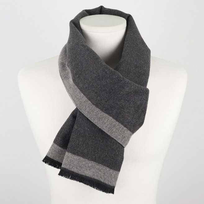 에스랑제이 라인투톤 남자 머플러 목도리 스톨