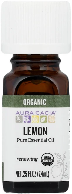 아우라 카시아 순수 에센셜 오일 유기농 레몬 7.4ml (0.25 fl oz) AUR-90810, 1 - 쿠팡