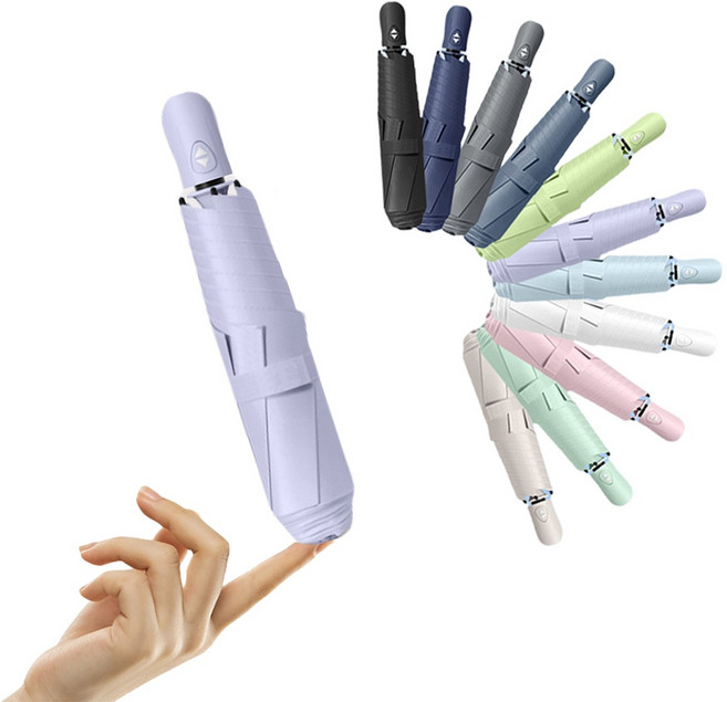 별의 바다 UV 99.9% 차단양 자외선차단 초경량 4세대 3단 접이식 미니 접이식 자동우산 양산 겸용 + 커버포함