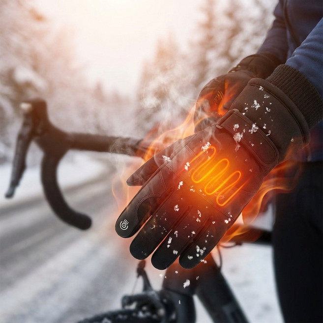 겨울 USB 열선 방한 발열 장갑 아웃도어 자전거 오토바이 스포츠 스마트폰 터치