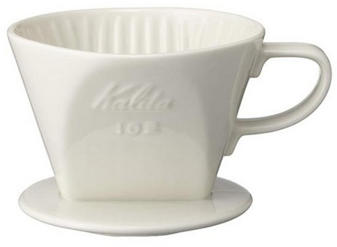 칼리타 102L 도자기 드리퍼 핸드드립퍼 2-4인용, 1개