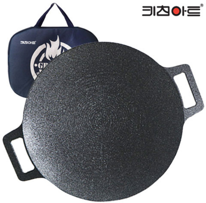 키친아트 캠핑 그리들팬 + 전용가방, 29cm, 1세트