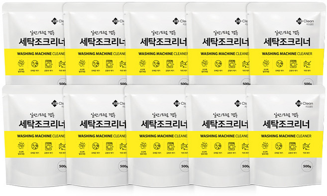 지오클린 세탁조크리너, 500g, 10개