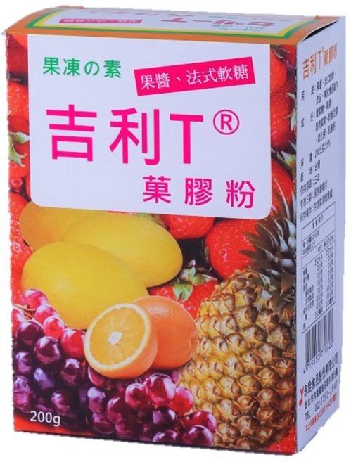 永詮食品 吉利T 蒟蒻果凍粉, 1個, 菓膠粉, 200g