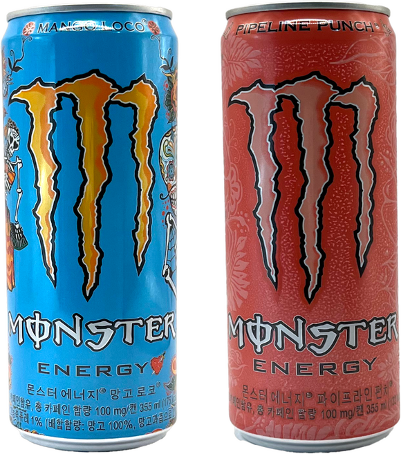 몬스터 에너지 355ml 파이프라인 펀치x12캔+망고 로코x12캔, 12개