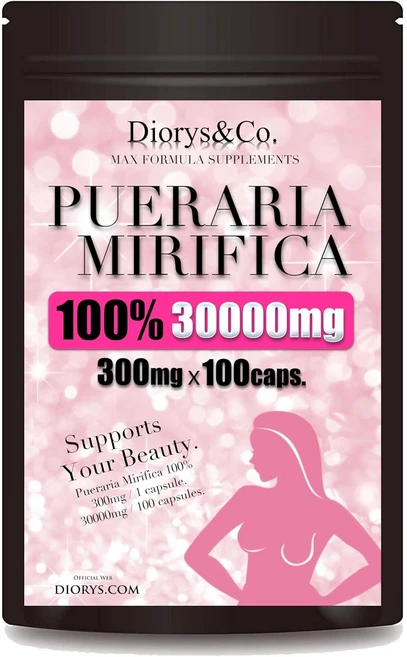 푸에라리아 미리피카 100% 30000mg 1알 300mg 푸에라리아 함유 100캡슐들이 1봉지 30000mg 고용량 보충제, 1개, 100정 - 쿠팡