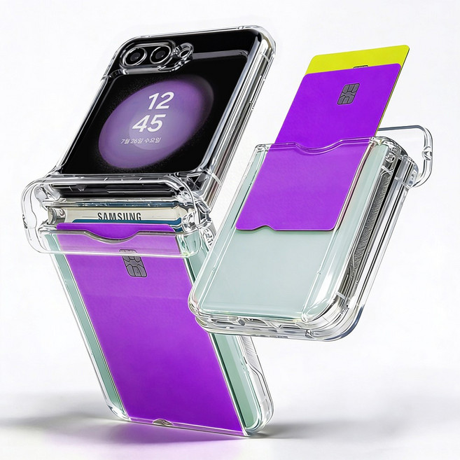 카드 수납형 휴대폰 충격보호 범퍼 케이스 2p