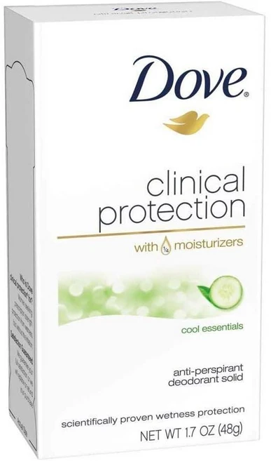 Dove 도브 클리니컬 프로텍션 안티퍼스퍼런트 쿨 에센셜, 3개, 48g - 쿠팡