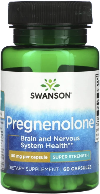 Swanson 프레그네놀론 슈퍼 강도 50mg 캡슐 60정, Swanson프레그네놀론슈퍼강도50mg캡슐60, 1개 - 쿠팡