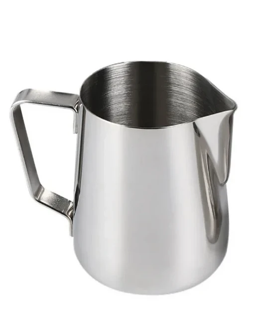 100/150/350/600ml 커피 우유 Frothing 주전자 라떼 아트 우유 Frother 투수 스테인레스 스틸 측정 주전자 냄비 커피 Accessorie, 라이트 그레이, 350ml