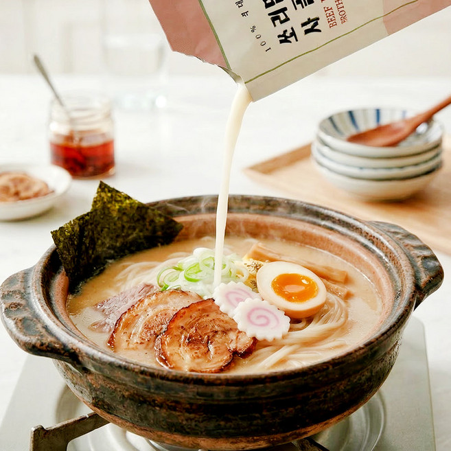 엠에스푸드 간편한 쏘리맘 한우 사골 곰탕 농축 스틱 10개입 1box 떡국육수 곰탕 엑기스 사골, 140g, 1개