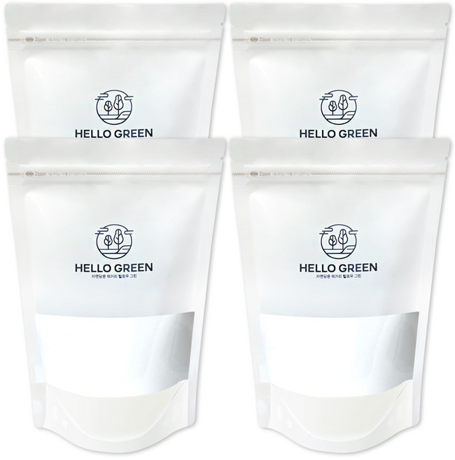 헬로우그린 올방개묵가루 1kg 올방개전분가루 올방개묵전분가루 올갱이묵가루, 4개