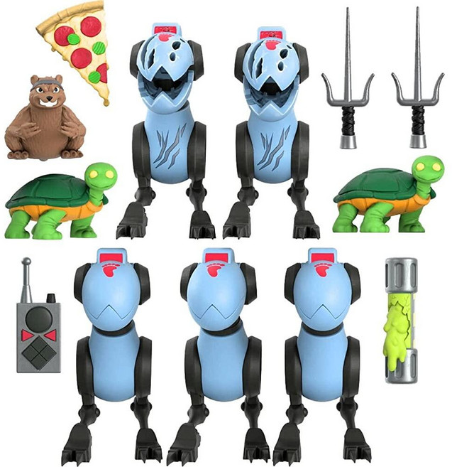 Super7 십대 돌연변이 닌자 거북이 마우저 팩 - ULTIMATES! 17.8cm(7인치) 스케일 액션 피규어 159078