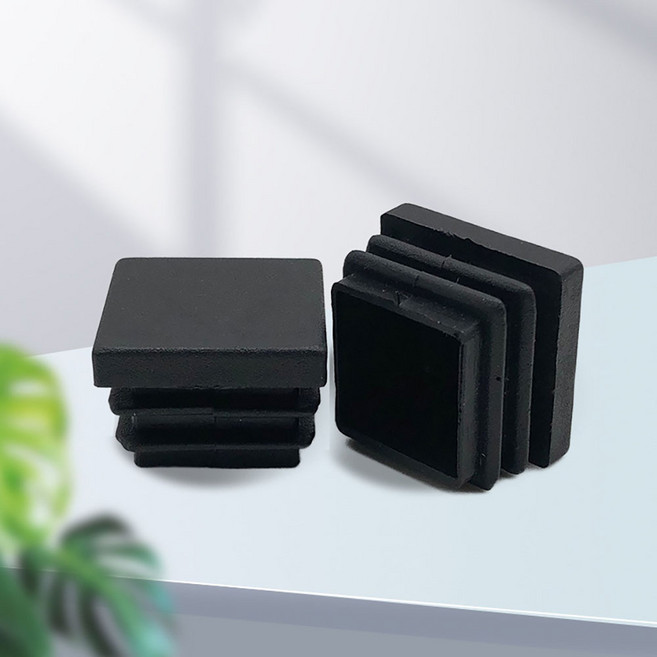 사각 파이프캡 철제 파이프 마개 가구 마감캡 의자 선반 보호캡, 25mm, 20개