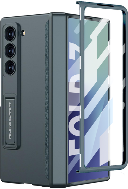 헤미션 갤럭시 Z폴드6/Z폴드7 힌지보호 풀커버 케이스 마그네틱 강화유리보호필름 DC01