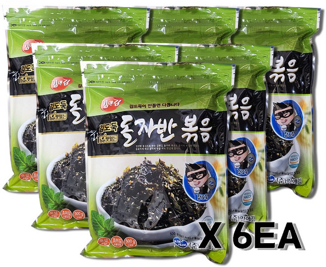 김앤김 김도둑 The 맛있는 돌자반볶음 500g 6개