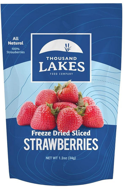 천 개의 호수가 말린 과일 딸기와 바나나 3단위온스 설탕 첨가 간식용 슬라이스, 1.2 Ounce (Pack of 1), 34g, 1개