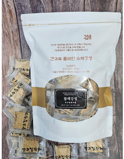 전통한과 수제강정 견과류 강정 참깨강정 1kg 강고집한과, 1개