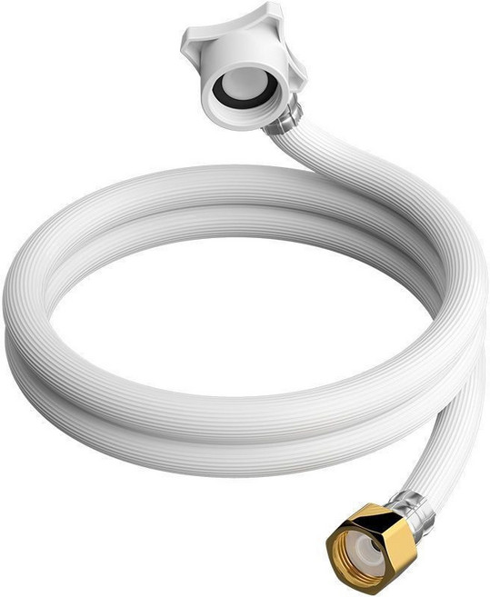 0오늘의픽템 식기세척기호수 세탁기호수 급수 연장호스 2m 튼튼한 황동 나사선 빌트인 세탁기 연결 누수방지, 1개