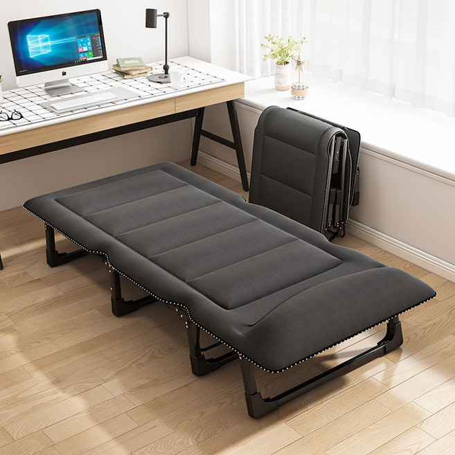 접이식침대1인 폴딩침대슈퍼싱글 휴대용 사무실 낮잠용 접이식 침대, 다크그레이