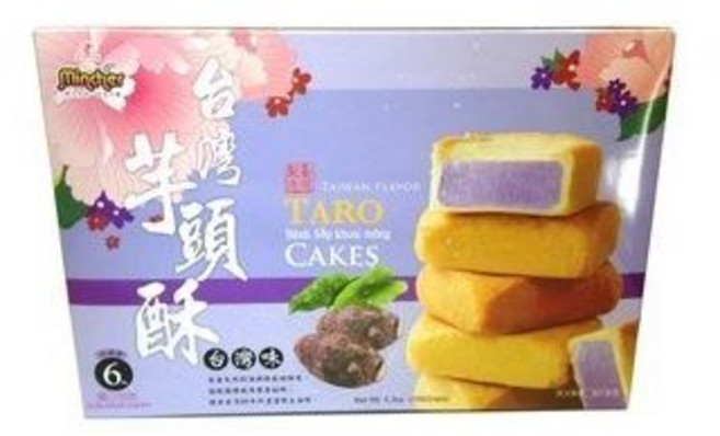 Mic's Taiwan Flavor 케이크 스낵 타로 반 소프 쾅 몽 5온스, 1개