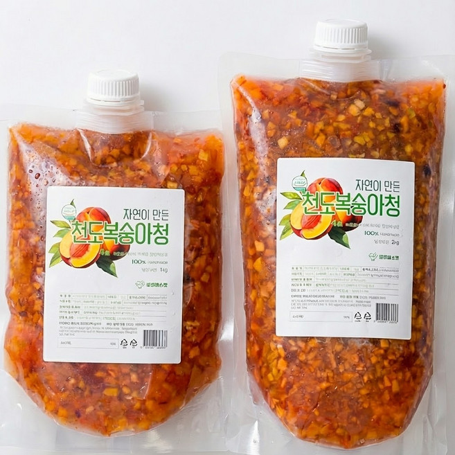 로컬바스켓 자연이 만든 수제 대용량 천도복숭아청, 1개, 1개입, 2kg