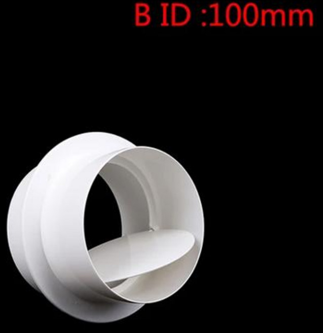 호환 통풍구 차단기 덕트 커넥터 댐퍼 환기 체크 밸브 드로우 백 셔터, [02] B, 02 B