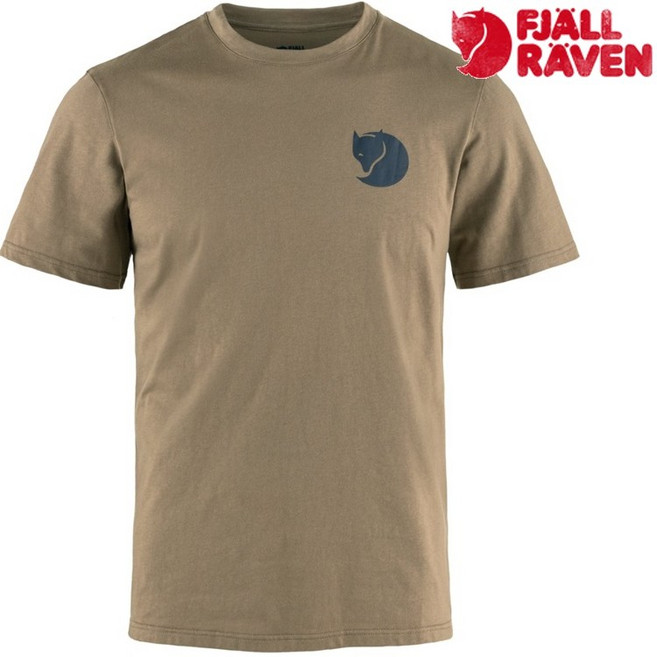 Fjallraven 北極狐 Walk With Nature 男款 短袖T恤 12600216 麂皮棕 L