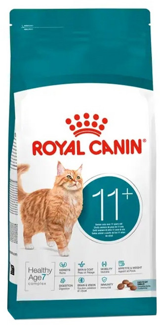 Royal Canin Ageing 11+ 老貓專用飼料, 2kg, 1個, 雞肉, 米, 玉米, 雞肉粉, 雞脂, 植物纖維, 玉米麩質, 礦物質, 左旋肉鹼, 維生素