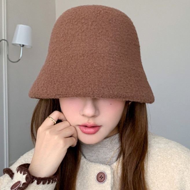 (왓썸) 부드럽고 따뜻한 뉴 캐시미어 혼방 버컷햇 겨울모자