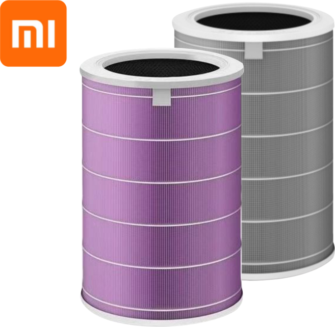 [Xiaomi 정품]샤오미 공기청정기 필터 1 2 3H 3C 프로 미에어 시리즈 전용 필터 당일배송, 1개, 퍼플