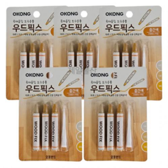 오공 우드픽스 중간색 누구나 쉽게 목재 보수 5개