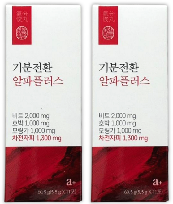 생활약속 기분전환 차전자피 환 알파플러스, 60.5g, 2박스