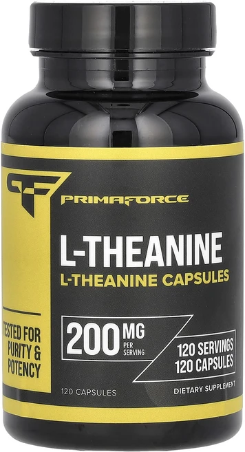 Primaforce l-테아닌 200mg 캡슐 120정, Primaforce l테아닌 200mg 캡슐 120정, 1개 - 쿠팡