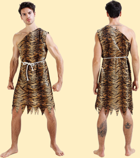 로엔드 원시인 코스튬 코스프레 의상