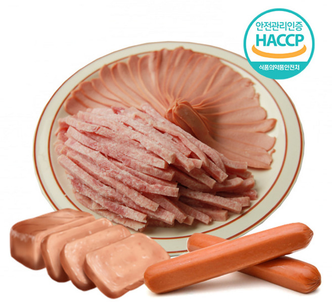 [봉슐랭초이스] 초원 부대찌개 모듬 500g (소시지350g + 햄150g), 1개
