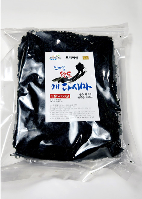 섬마을완도 채다시마 건 다시마채 150g (50g*3개), 1개