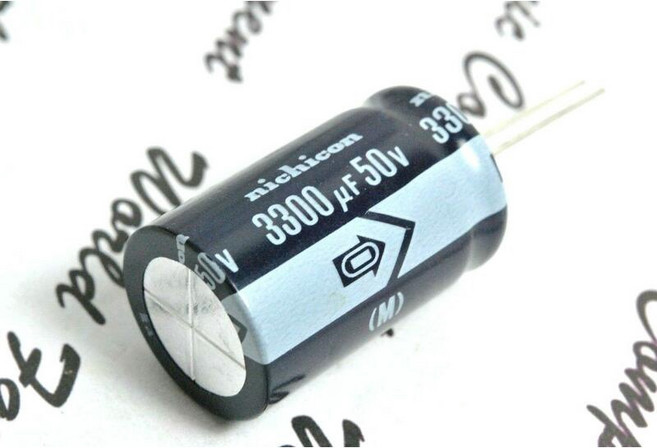 NICHICON 3300uF 50V D:26mm L:42mm 立式 電解電容 x1顆, 1個