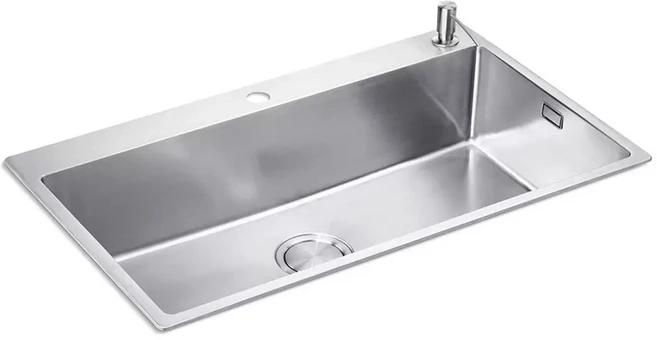 Kohler 大單槽廚房水槽 不鏽鋼加厚 易清潔 靜音防潮, 1個