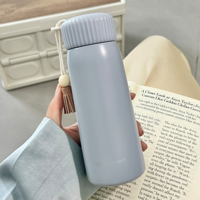 u-cup 迷你可愛保溫杯 學生便攜小巧簡約水杯, 岩石灰 - 400ml, 1套, 400ml