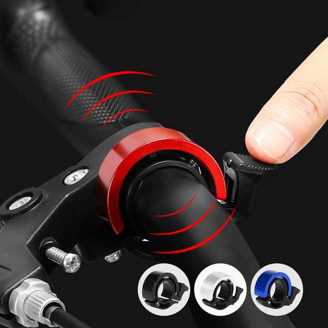 자전거 벨 크락션 경보기, 1.자전거벨-블랙, 1개